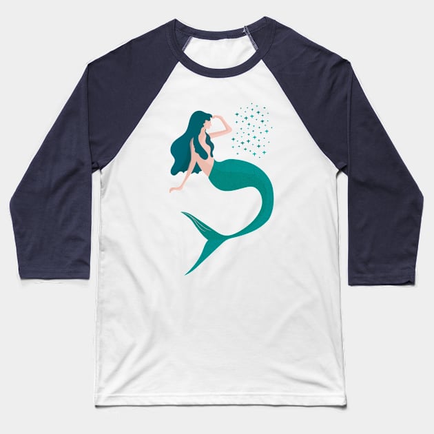 Sirena Baseball T-Shirt by Srta.Poppy